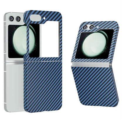 For Samsung Galaxy Z Flip5 5G Case Anti-scratch Carbon Fiber Texture Phone Cover