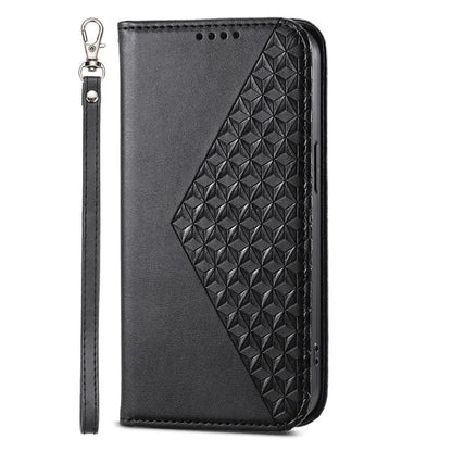 For Samsung Galaxy A25 5G (Global) (161.0 x 76.5 x 8.3mm) Case Calf Texture Imprinted Rhombus Pattern Phone Cover