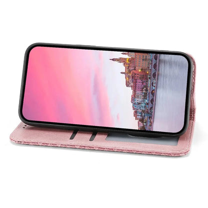 For Samsung Galaxy A25 5G (Global) (161.0 x 76.5 x 8.3mm) Case Calf Texture Imprinted Rhombus Pattern Phone Cover