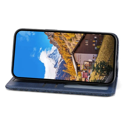 For Samsung Galaxy A25 5G (Global) (161.0 x 76.5 x 8.3mm) Case Calf Texture Imprinted Rhombus Pattern Phone Cover