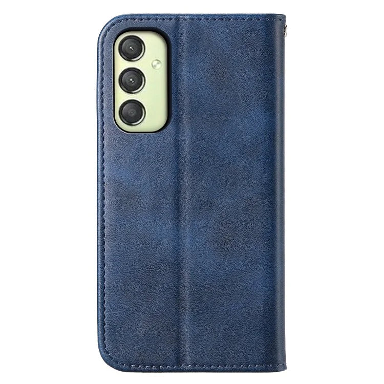 For Samsung Galaxy A25 5G (Global) (161.0 x 76.5 x 8.3mm) Case Calf Texture Imprinted Rhombus Pattern Phone Cover