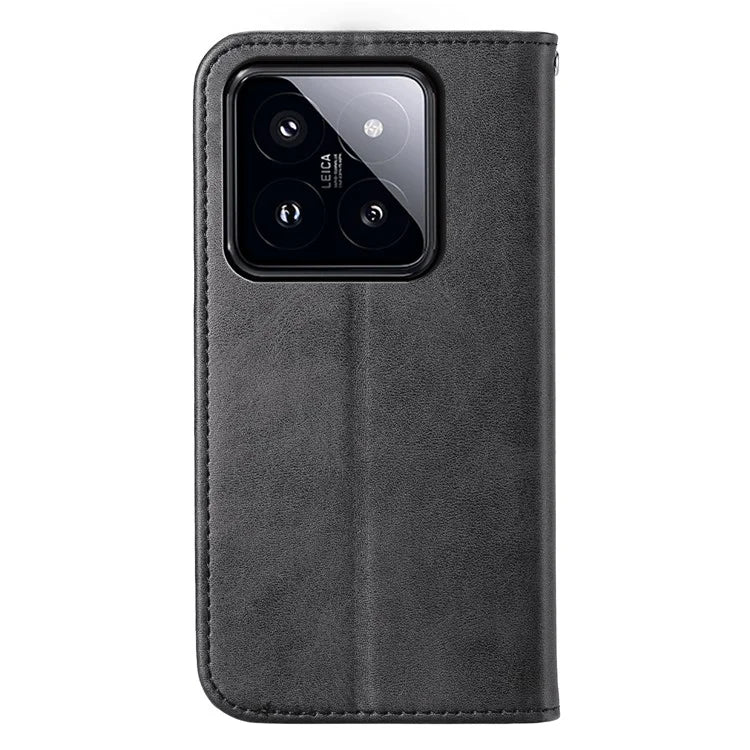 For Xiaomi 14 Pro Case PU Leather Magnetic Auto Closing Wallet Phone Cover
