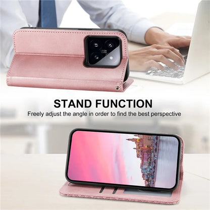 For Xiaomi 14 Pro Case PU Leather Magnetic Auto Closing Wallet Phone Cover