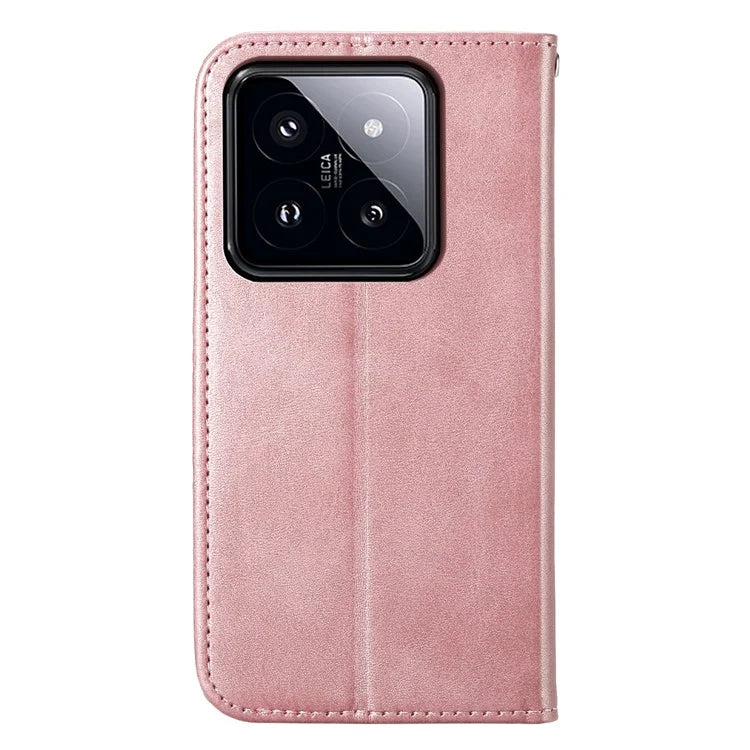 For Xiaomi 14 Pro Case PU Leather Magnetic Auto Closing Wallet Phone Cover