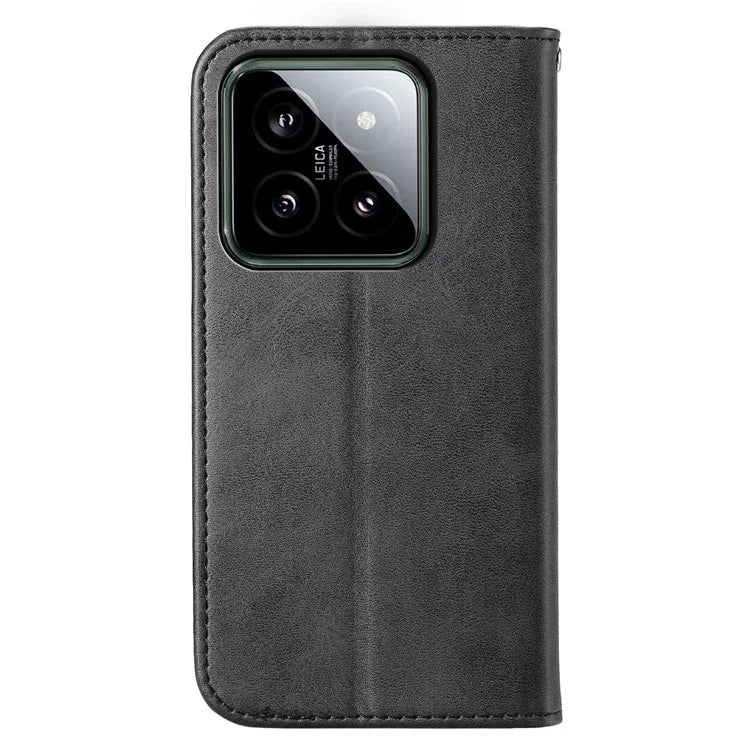 For Xiaomi 14 Phone Case Scratch-proof PU Leather Imprinted Wallet Cover