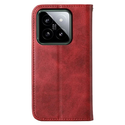 For Xiaomi 14 Phone Case Scratch-proof PU Leather Imprinted Wallet Cover