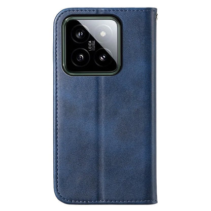 For Xiaomi 14 Phone Case Scratch-proof PU Leather Imprinted Wallet Cover