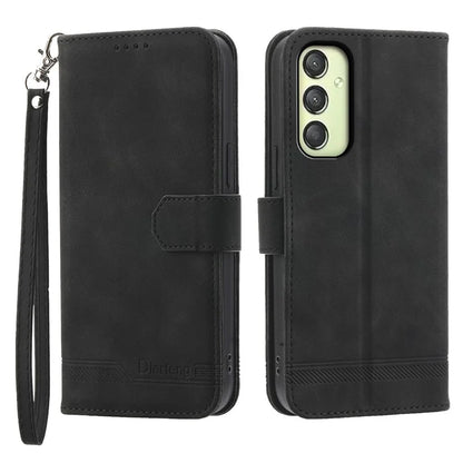 DIERFENG DF-03 For Samsung Galaxy A25 5G (Global) (161.0 x 76.5 x 8.3mm) Case Imprinted Magnetic Phone Stand Cover