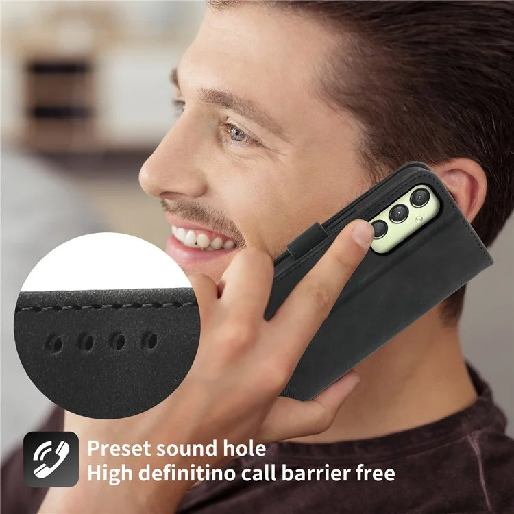 DIERFENG DF-03 For Samsung Galaxy A25 5G (Global) (161.0 x 76.5 x 8.3mm) Case Imprinted Magnetic Phone Stand Cover