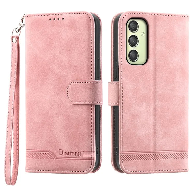 DIERFENG DF-03 For Samsung Galaxy A25 5G (Global) (161.0 x 76.5 x 8.3mm) Case Imprinted Magnetic Phone Stand Cover