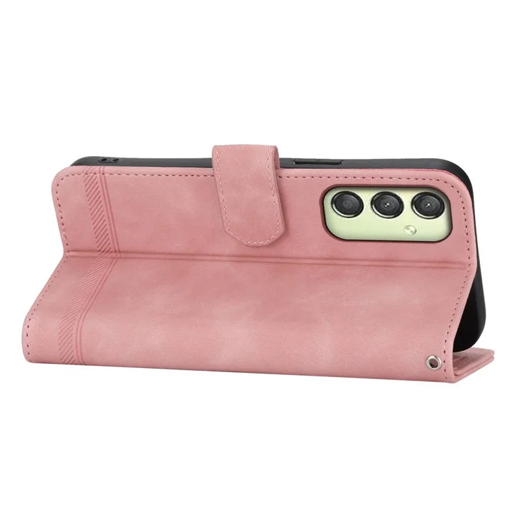 DIERFENG DF-03 For Samsung Galaxy A25 5G (Global) (161.0 x 76.5 x 8.3mm) Case Imprinted Magnetic Phone Stand Cover