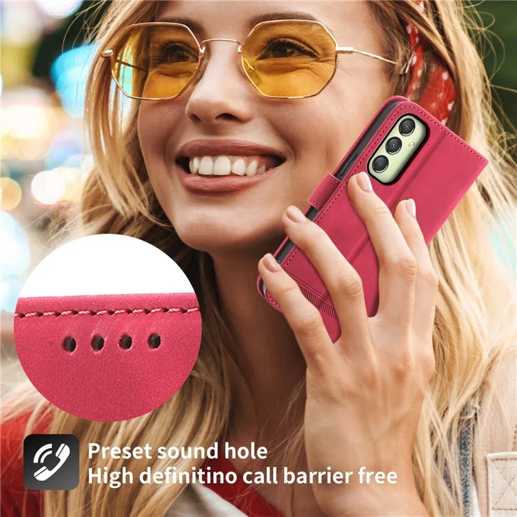 DIERFENG DF-03 For Samsung Galaxy A25 5G (Global) (161.0 x 76.5 x 8.3mm) Case Imprinted Magnetic Phone Stand Cover