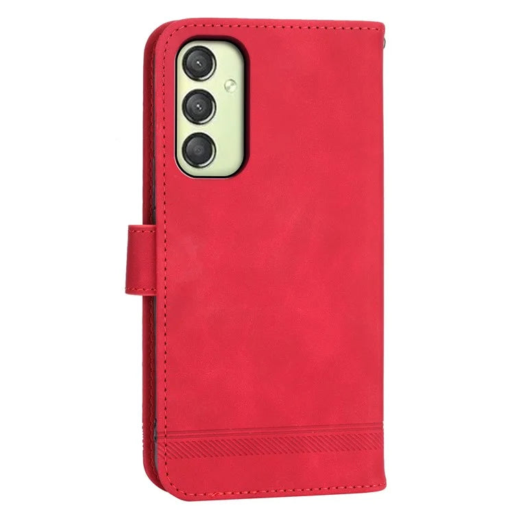 DIERFENG DF-03 For Samsung Galaxy A25 5G (Global) (161.0 x 76.5 x 8.3mm) Case Imprinted Magnetic Phone Stand Cover
