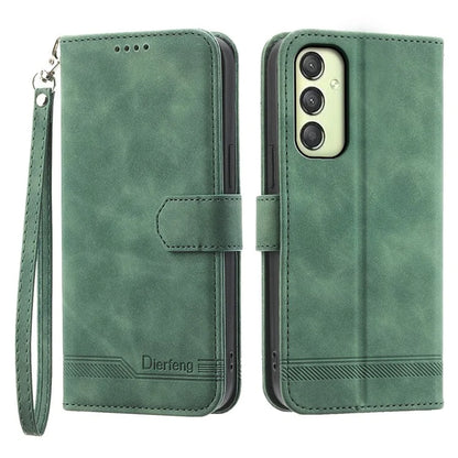 DIERFENG DF-03 For Samsung Galaxy A25 5G (Global) (161.0 x 76.5 x 8.3mm) Case Imprinted Magnetic Phone Stand Cover