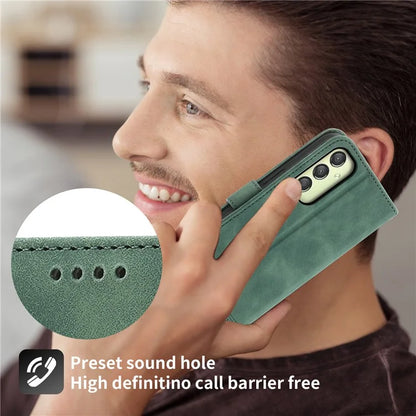 DIERFENG DF-03 For Samsung Galaxy A25 5G (Global) (161.0 x 76.5 x 8.3mm) Case Imprinted Magnetic Phone Stand Cover