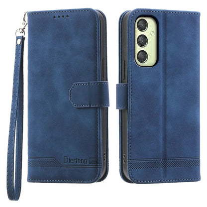 DIERFENG DF-03 For Samsung Galaxy A25 5G (Global) (161.0 x 76.5 x 8.3mm) Case Imprinted Magnetic Phone Stand Cover