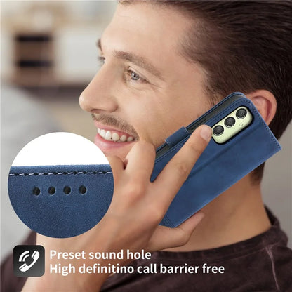 DIERFENG DF-03 For Samsung Galaxy A25 5G (Global) (161.0 x 76.5 x 8.3mm) Case Imprinted Magnetic Phone Stand Cover
