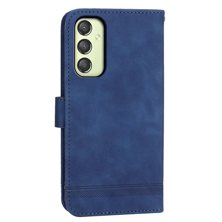 DIERFENG DF-03 For Samsung Galaxy A25 5G (Global) (161.0 x 76.5 x 8.3mm) Case Imprinted Magnetic Phone Stand Cover