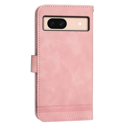 DIERFENG DF-03 For Google Pixel 8a Phone Case PU Leather Anti-fall Stand Cover