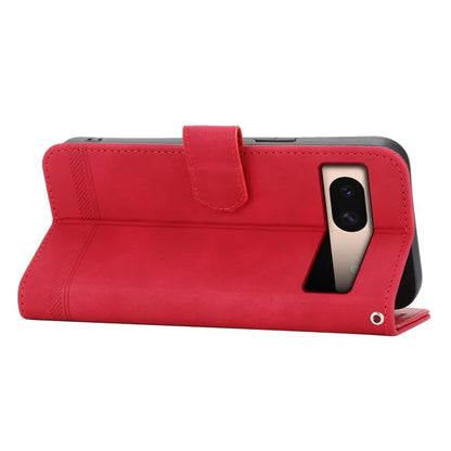 DIERFENG DF-03 For Google Pixel 8a Phone Case PU Leather Anti-fall Stand Cover
