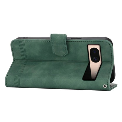 DIERFENG DF-03 For Google Pixel 8a Phone Case PU Leather Anti-fall Stand Cover
