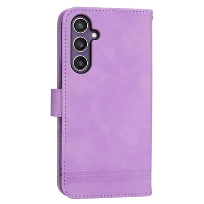 DIERFENG DF-03 For Samsung Galaxy S24 Case Imprinted Stand Phone Cover with Wrist Strap