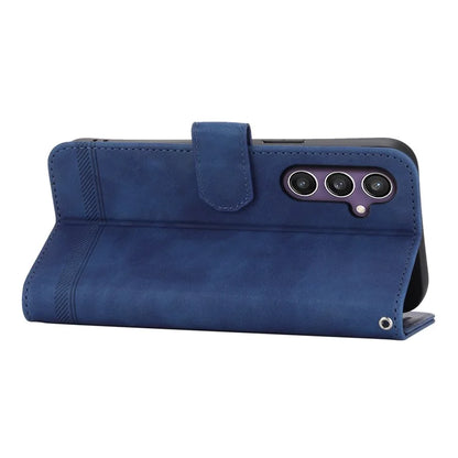 DIERFENG DF-03 For Samsung Galaxy S24 Case Imprinted Stand Phone Cover with Wrist Strap
