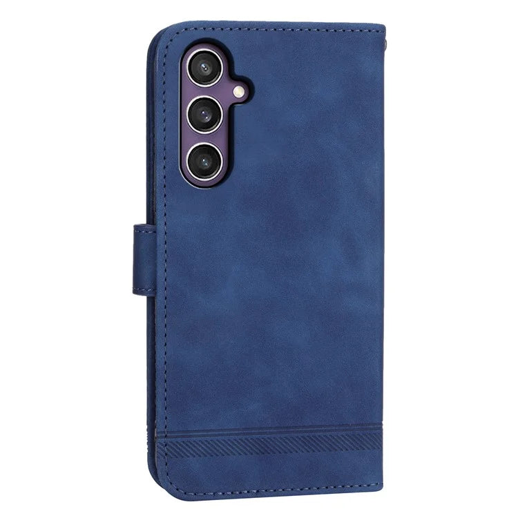 DIERFENG DF-03 For Samsung Galaxy S24 Case Imprinted Stand Phone Cover with Wrist Strap