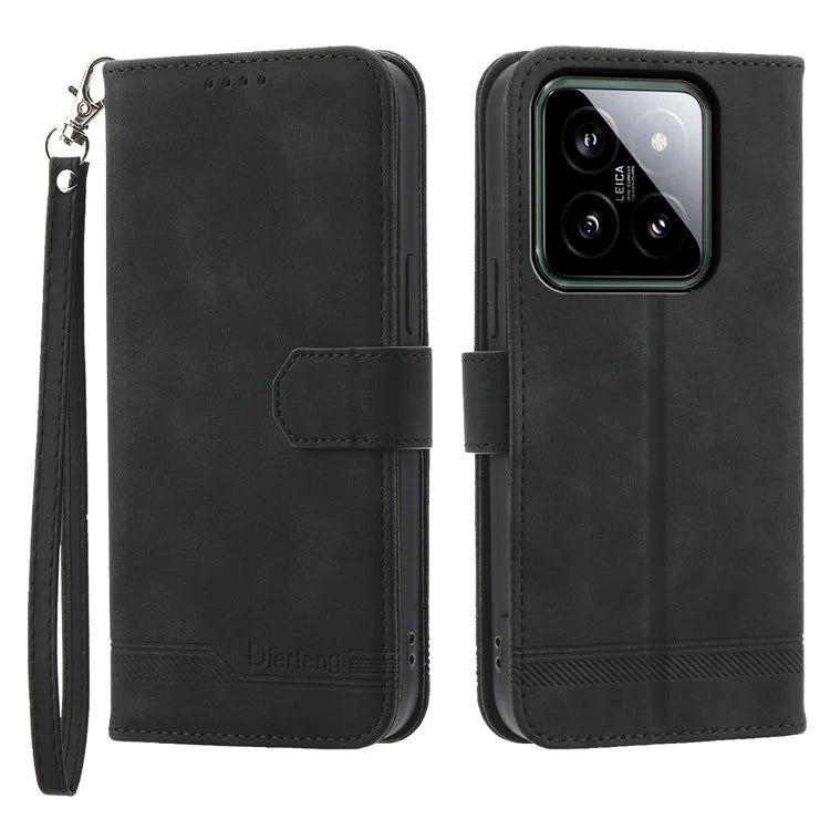 DIERFENG DF-03 For Xiaomi 14 Case Imprinted Magnetic Clasp Phone Protector