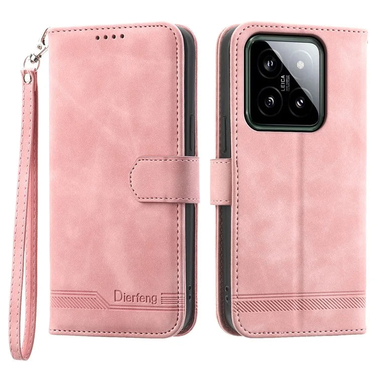 DIERFENG DF-03 For Xiaomi 14 Case Imprinted Magnetic Clasp Phone Protector