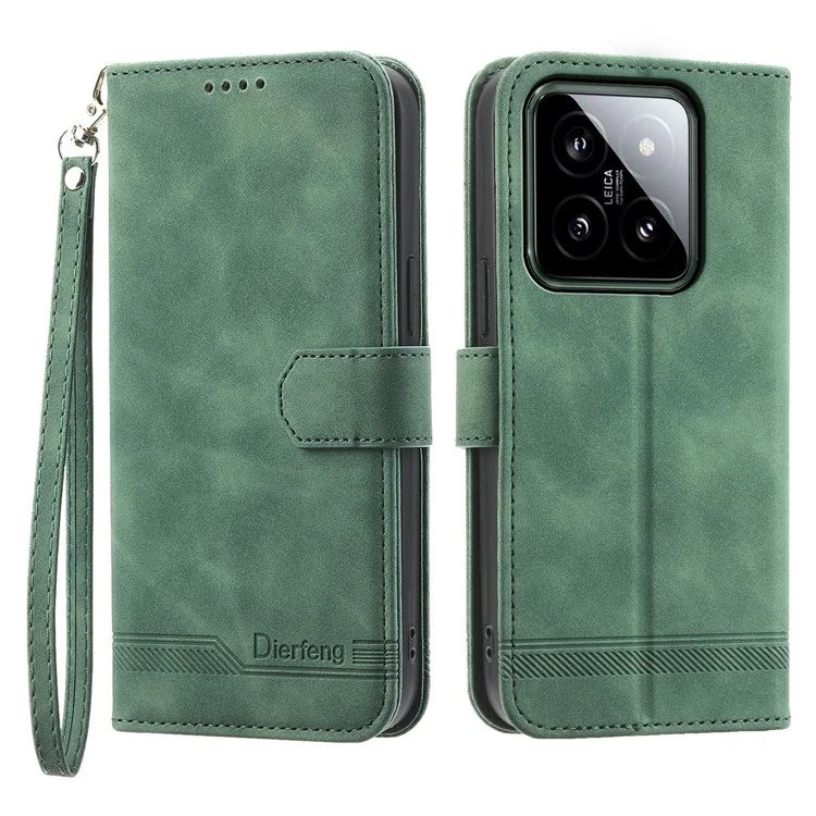 DIERFENG DF-03 For Xiaomi 14 Case Imprinted Magnetic Clasp Phone Protector