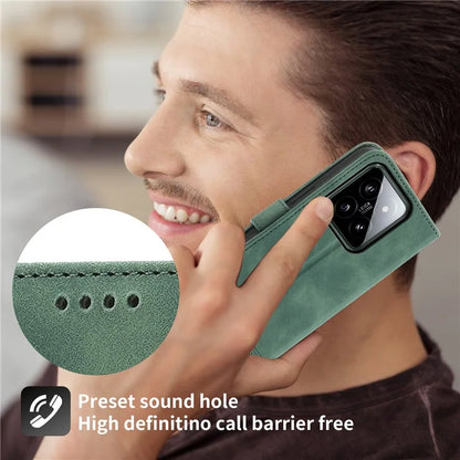 DIERFENG DF-03 For Xiaomi 14 Case Imprinted Magnetic Clasp Phone Protector