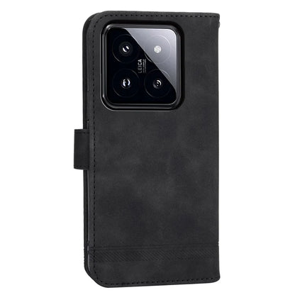 DIERFENG DF-03 For Xiaomi 14 Pro Case Scratch-resistant PU Leather Phone Stand Cover