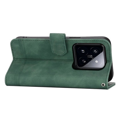 DIERFENG DF-03 For Xiaomi 14 Pro Case Scratch-resistant PU Leather Phone Stand Cover