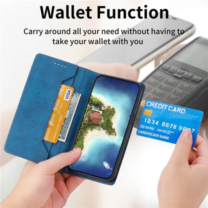 DF-05 For Samsung Galaxy S24+ Cell Phone Case RFID Blocking PU Leather Cover