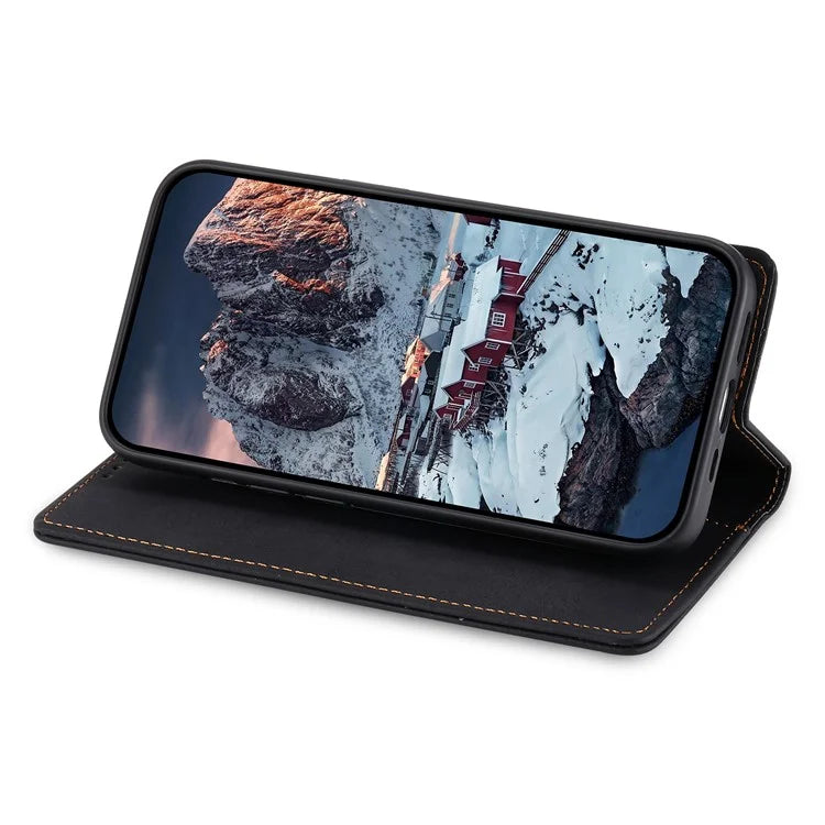 DF-05 For Samsung Galaxy A25 5G (Global) (161.0 x 76.5 x 8.3mm) Cell Phone Case RFID Blocking PU Leather Stand Cover
