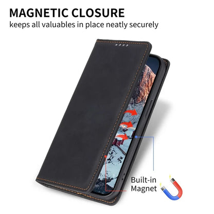 DF-05 For Samsung Galaxy A25 5G (Global) (161.0 x 76.5 x 8.3mm) Cell Phone Case RFID Blocking PU Leather Stand Cover