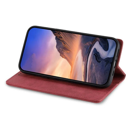 DF-05 For Samsung Galaxy A25 5G (Global) (161.0 x 76.5 x 8.3mm) Cell Phone Case RFID Blocking PU Leather Stand Cover