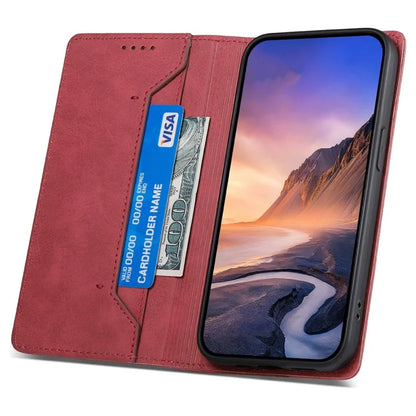 DF-05 For Samsung Galaxy A25 5G (Global) (161.0 x 76.5 x 8.3mm) Cell Phone Case RFID Blocking PU Leather Stand Cover
