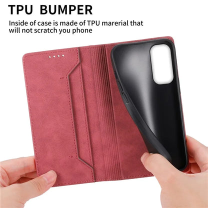 DF-05 For Samsung Galaxy A25 5G (Global) (161.0 x 76.5 x 8.3mm) Cell Phone Case RFID Blocking PU Leather Stand Cover
