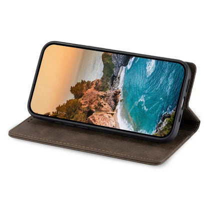 DF-05 For Samsung Galaxy A25 5G (Global) (161.0 x 76.5 x 8.3mm) Cell Phone Case RFID Blocking PU Leather Stand Cover