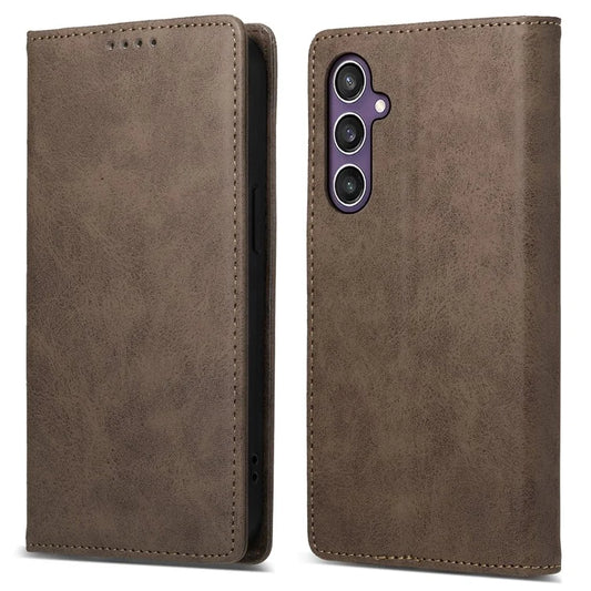 DF-05 For Samsung Galaxy S24 Cell Phone Case RFID Blocking PU Leather Cover with Wallet