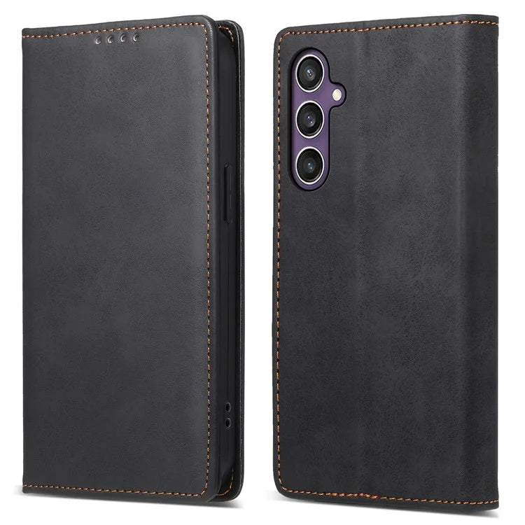 DF-05 For Samsung Galaxy S24 Cell Phone Case RFID Blocking PU Leather Cover with Wallet