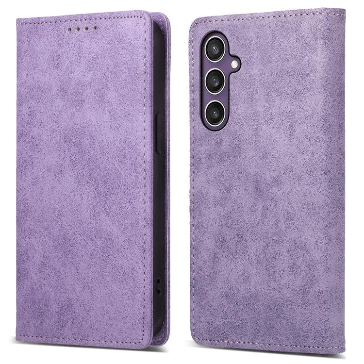 DF-05 For Samsung Galaxy S24 Cell Phone Case RFID Blocking PU Leather Cover with Wallet