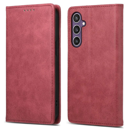 DF-05 For Samsung Galaxy S24 Cell Phone Case RFID Blocking PU Leather Cover with Wallet