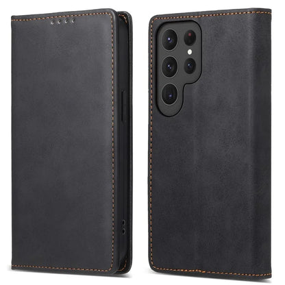 DF-05 For Samsung Galaxy S24 Ultra Case RFID Blocking PU Leather Phone Cover Wallet