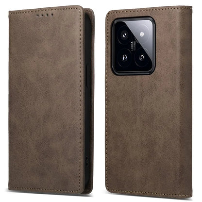 DF-05 For Xiaomi 14 Pro Phone Case RFID Blocking Wallet PU Leather Mobile Phone Cover Shell