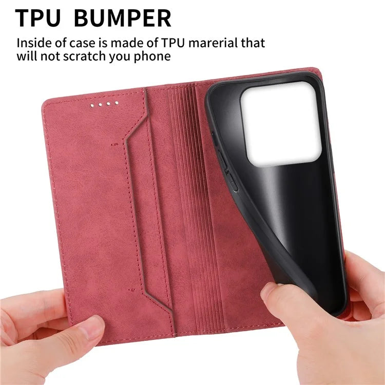 DF-05 For Xiaomi 14 Pro Phone Case RFID Blocking Wallet PU Leather Mobile Phone Cover Shell