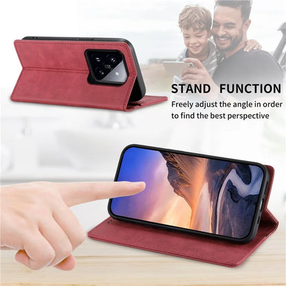 DF-05 For Xiaomi 14 Pro Phone Case RFID Blocking Wallet PU Leather Mobile Phone Cover Shell