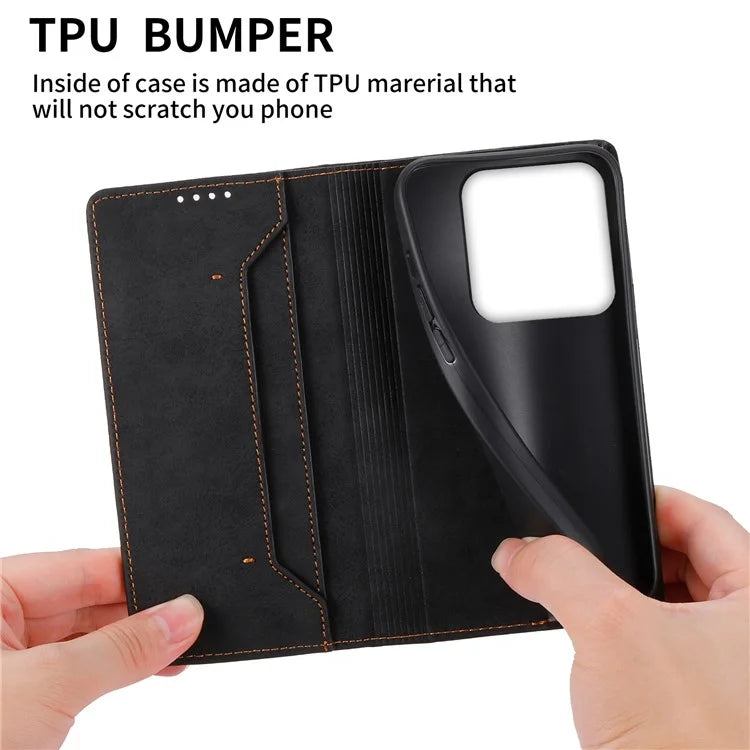DF-05 For Xiaomi 14 Pro Phone Case RFID Blocking Wallet PU Leather Mobile Phone Cover Shell